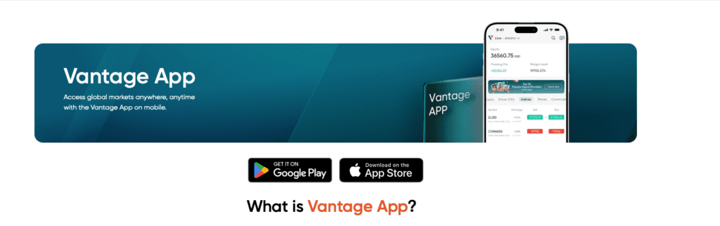 Vantage Markets 7 Vantage App Screenshot - December 2024