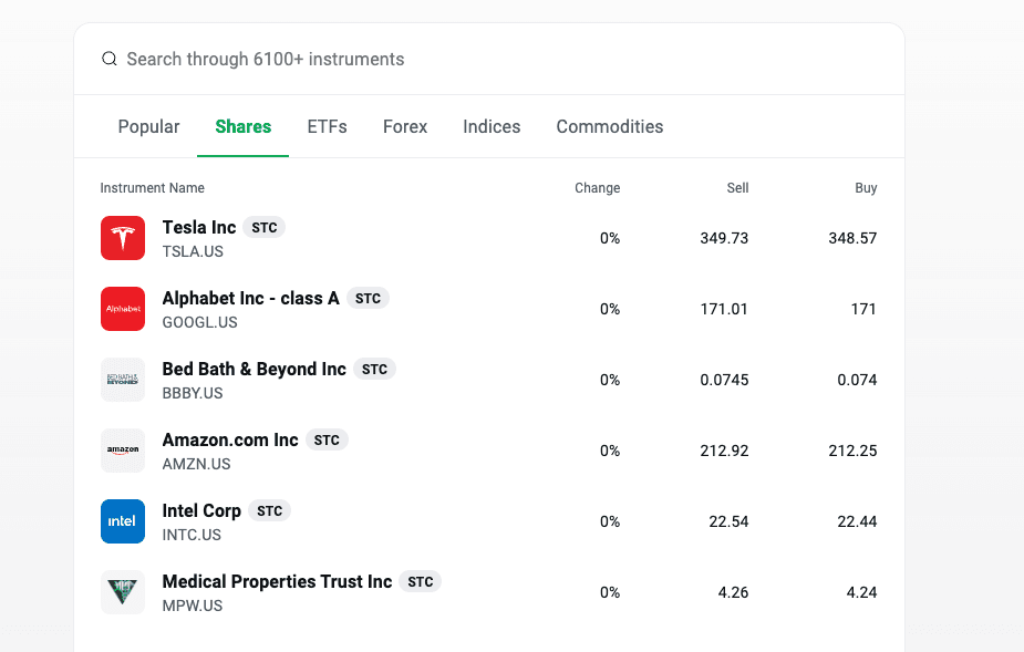 XTB 5 Shares to invest in on XTB - December 2024