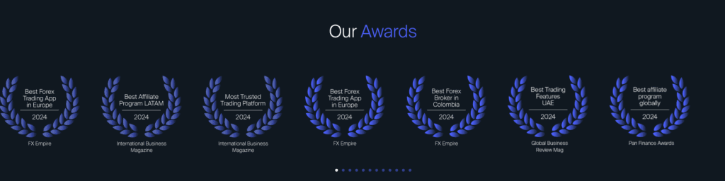 AvaTrade 5 AvaTrade Awards as of December 2024