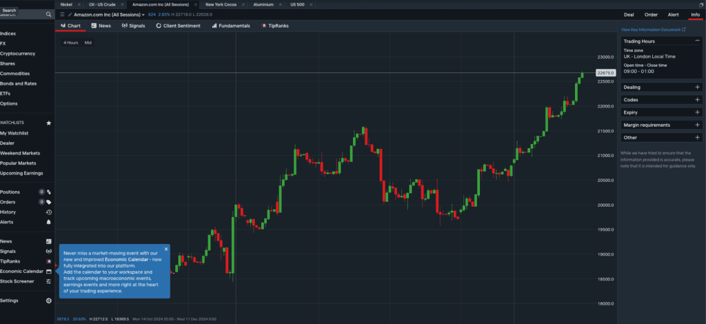 IG Trading Broker Platforms - Web Trader UK Traders