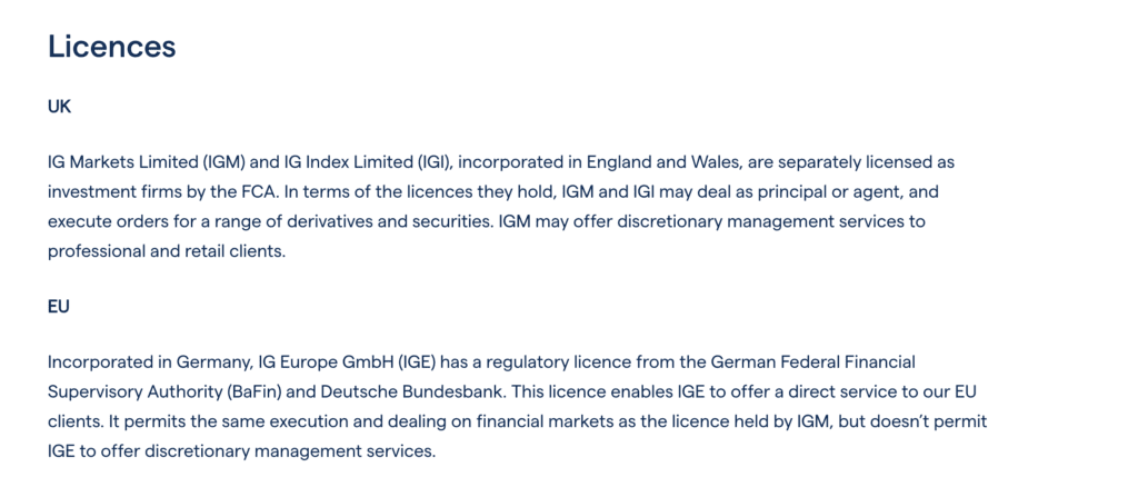 IG Group regulation (May 2026)