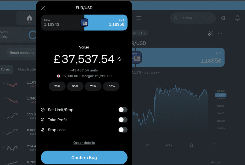 Trading 212 Spread Cost - 1.3 pips on EURUSD