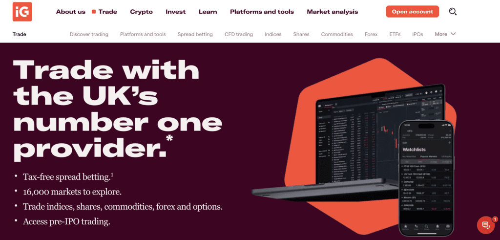 Pepperstone, IG or CMC Markets: Which is Better? 3 IG's homepage claim of 16,000+ Instruments to trade.